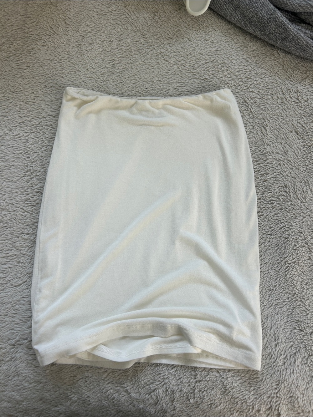 Lulu's Ivory Stretch Pencil Skirt